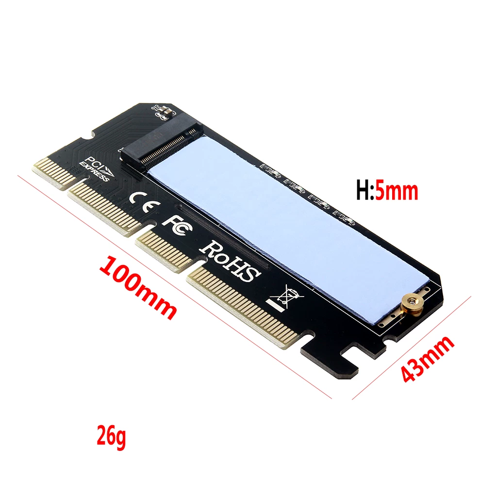 PCIE NVME m.2 M Key loại M.2 SSD sang thẻ mở rộng PCIE16X thẻ chuyển đổi m.2 sang pci-e