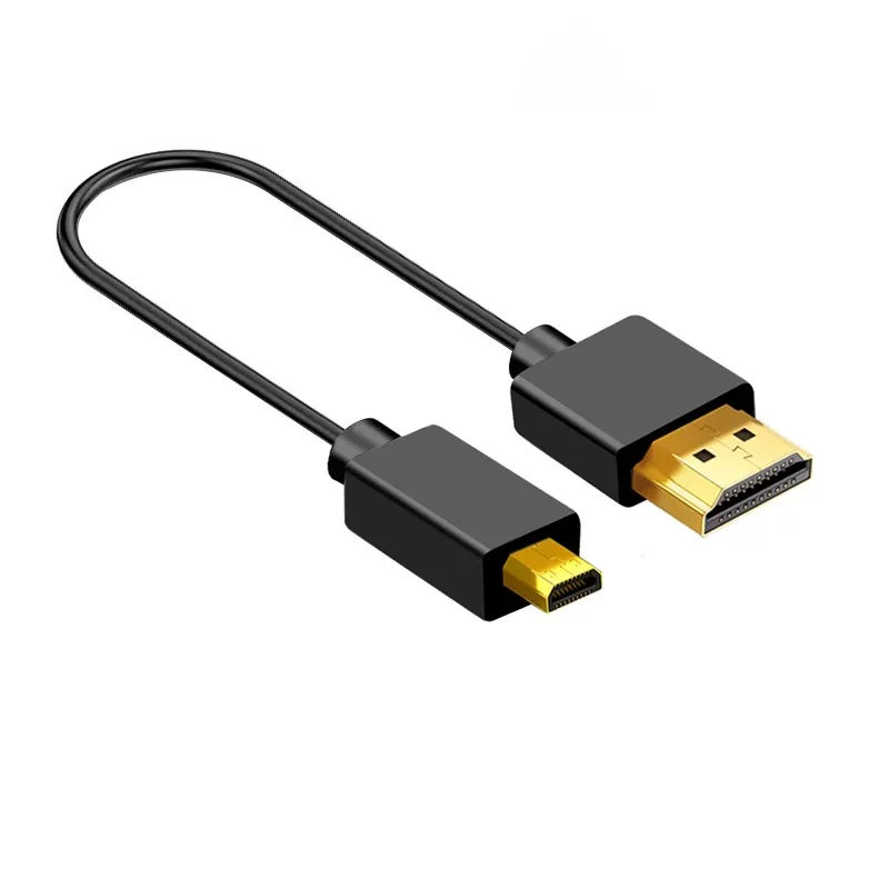 Cáp HDMI mini phiên bản siêu mỏng 2.0 4K60p độ phân giải cao siêu nhỏ đầu siêu nhỏ cáp kết nối camera mềm cực ngắn