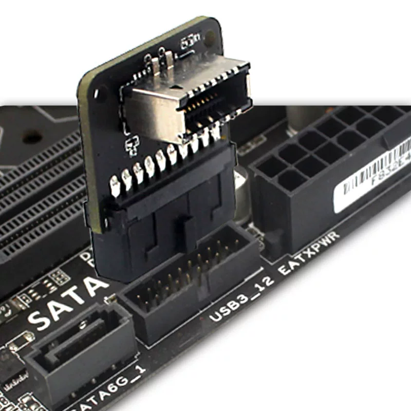 Bo mạch chủ PH73 USB3.0 19P/20P sang TYPE-E Bộ chuyển đổi 90 độ khung máy mặt trước cổng TYPEC