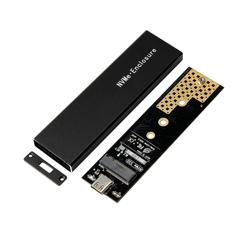 Vỏ ổ cứng USB3.1 sang NVME TYPE-C hoàn toàn bằng nhôm RTL9210B Thẻ chuyển đổi giao thức NGFF PCIE M.2