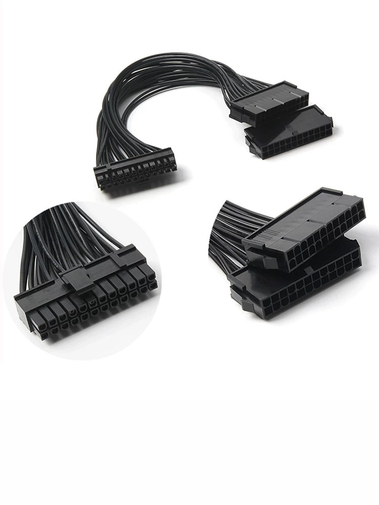 Cáp khởi động nguồn kép 24 chân đồng thời/đồng bộ Cáp khởi động nguồn kép/cáp khởi động đồng bộ Cáp khởi động kép