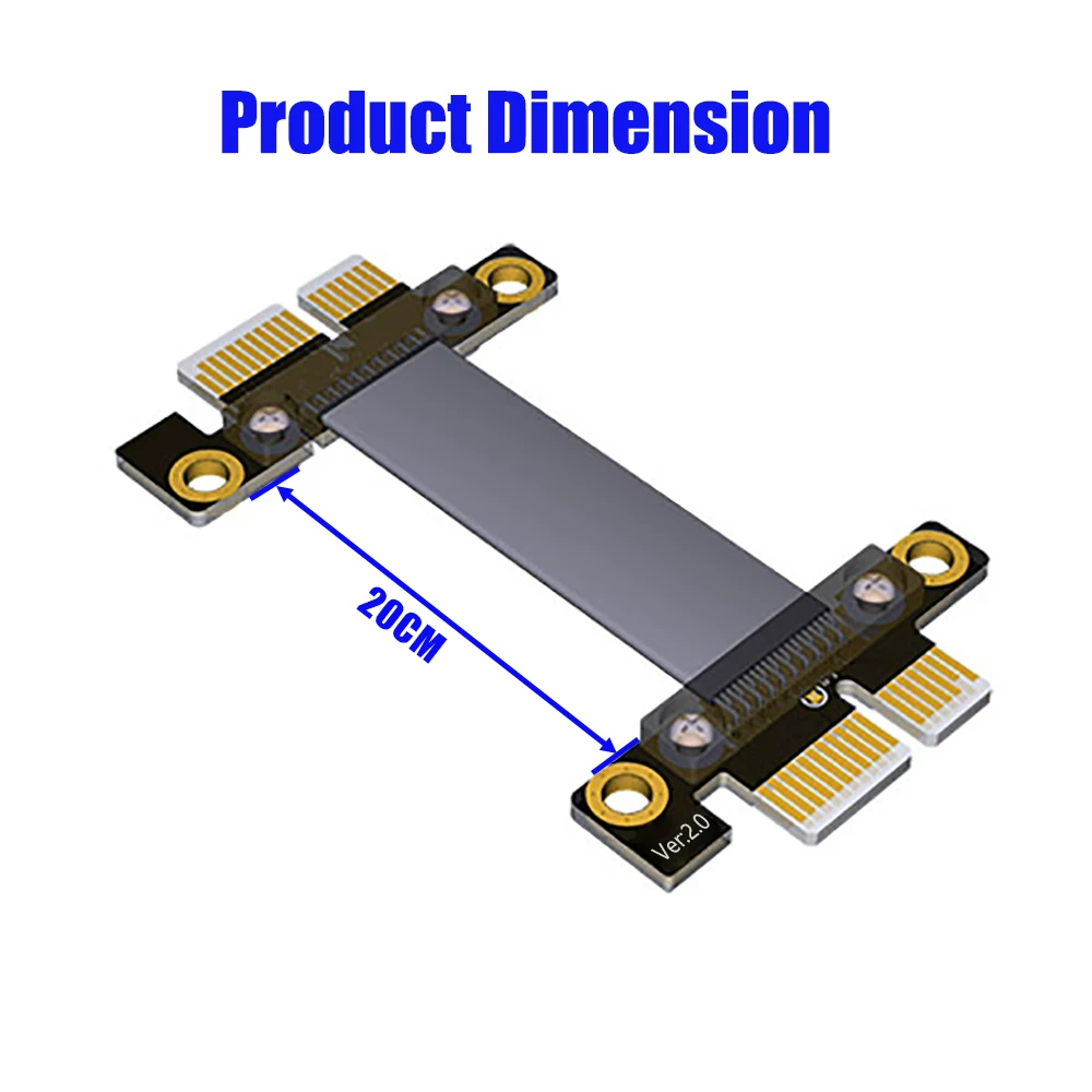 Cáp nối dài card đồ họa PCI-E X1 sang X1 PCI-E 3.0 cáp nối dài nam sang nam tốc độ đầy đủ ổn định không mất dữ liệu
