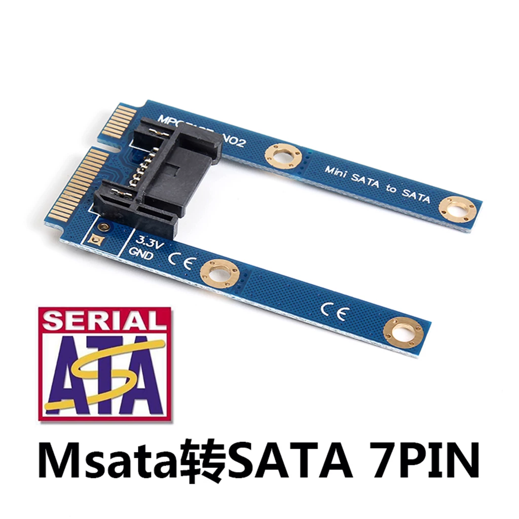 Thẻ chuyển đổi MSATA sang SATA mini SATA sang 7 chân SATA Thẻ chuyển đổi MSATA sang SATA