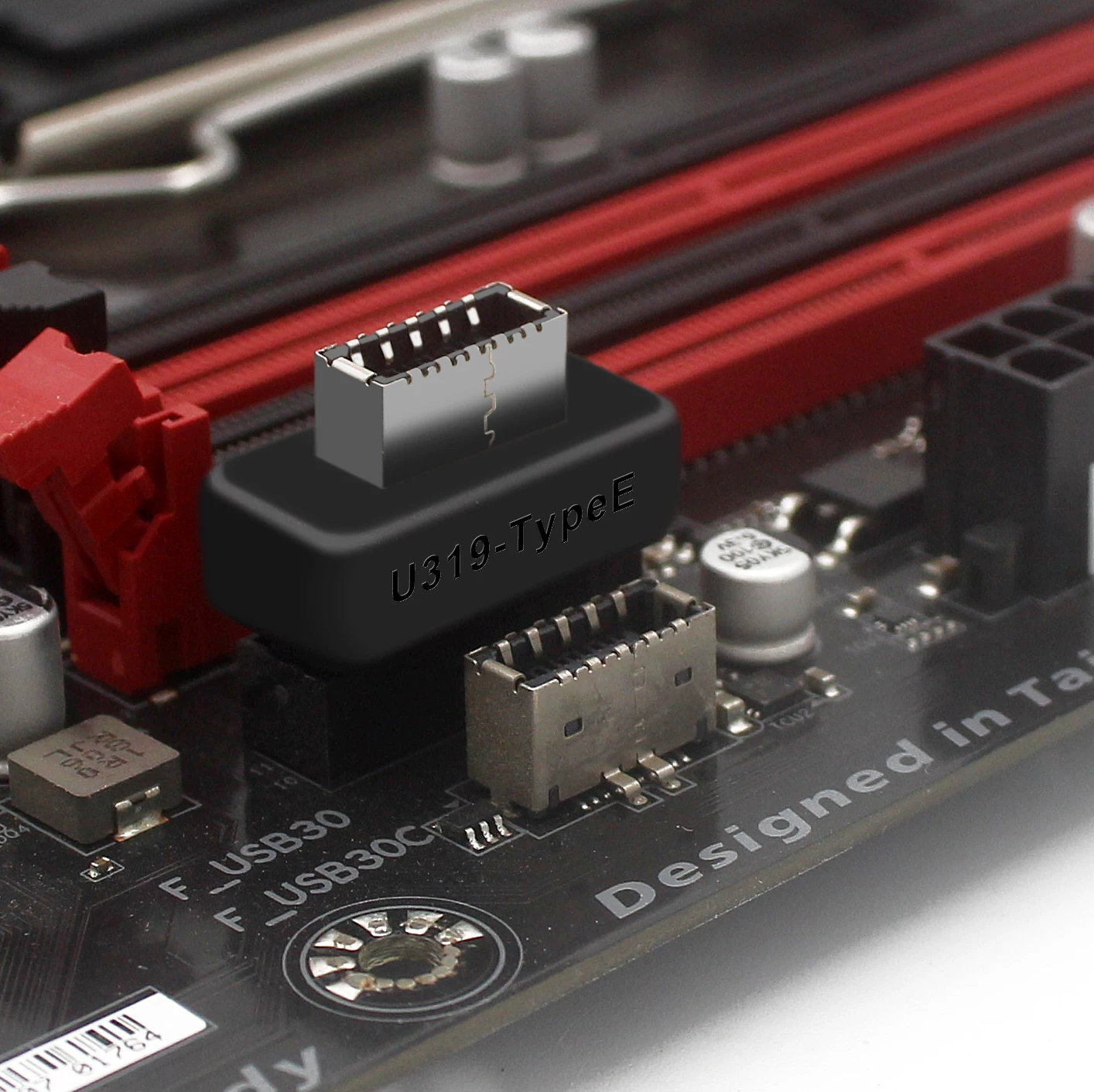 Bo mạch chủ USB3.0 19PIN sang TYPE-E bộ chuyển đổi khung máy mặt trước cổng TYPE C tích hợp đúc