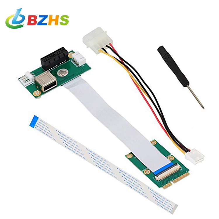 Cáp nối dài Mini PCI-E sang PCI-E 1X, thẻ chuyển đổi PCI-E X1 sang Mini PCI-E