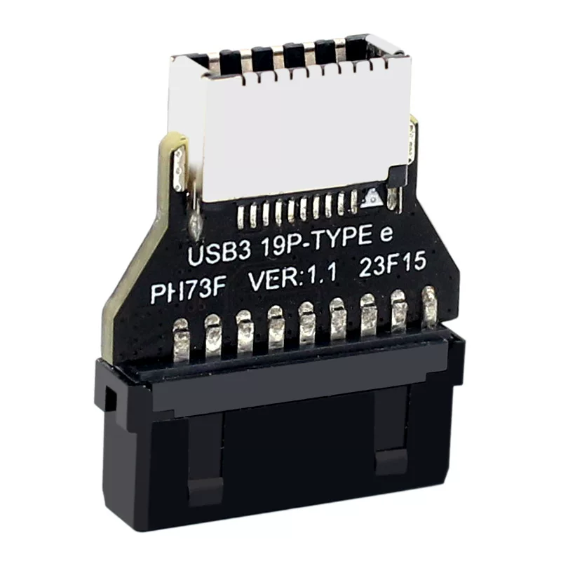 Bo mạch chủ máy tính để bàn USB3.0 19PIN sang bộ chuyển đổi TYPE-E khung máy mặt trước cổng TYPE-C