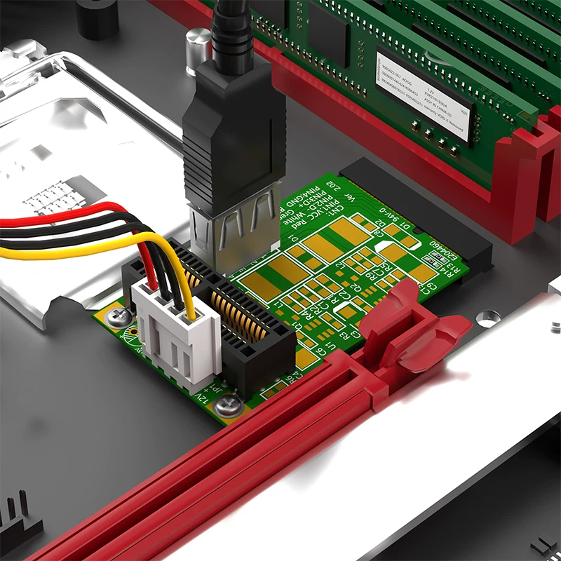 Thử nghiệm sản xuất thẻ chuyển đổi miniPIC-E sang PCI Express 1x PCI-E1x 4x 8x 16x