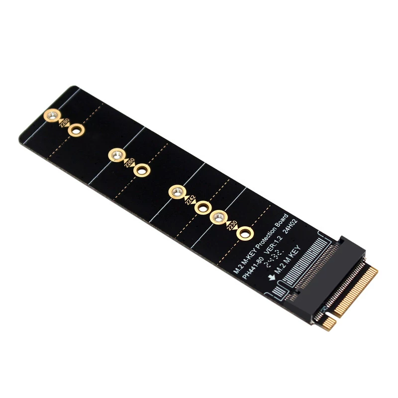 M.2 NVME PCI-E4.0 giao thức ổ cứng thể rắn SSD adapter thẻ mở rộng kiểm tra thẻ bảo vệ ngón tay vàng