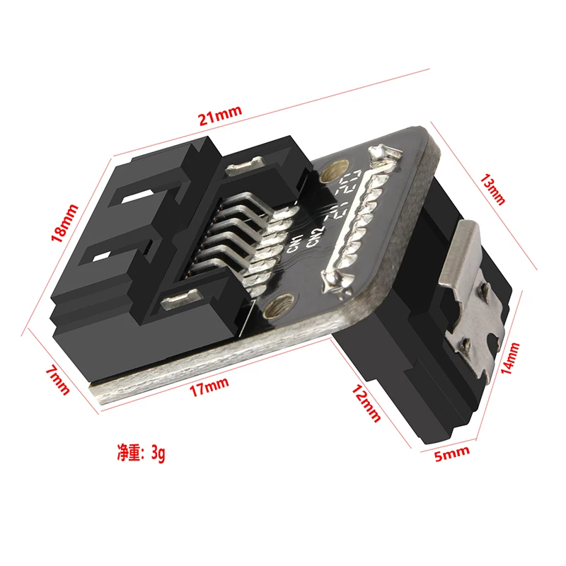 Bộ chuyển đổi giao diện ổ cứng SATA3.0 Cổng SATA 7 chân kết nối xoay tiến/lùi Giao diện nối dây DIY