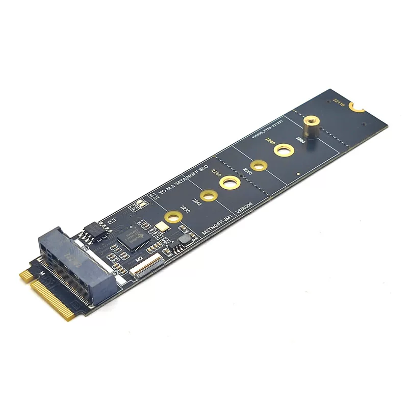 M.2 KEY-M NVME sang NGFF Giao thức SATA mở rộng cho thẻ chuyển đổi ổ cứng không cần trình điều khiển JMB582