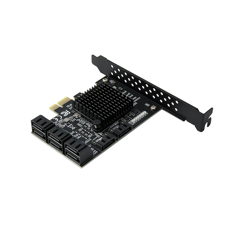 Thẻ mở rộng 8 cổng SATA PCI-E sang SATA3.0 Thẻ chuyển đổi 8 cổng 6G để mở rộng ổ cứng IPFS 88SE9215