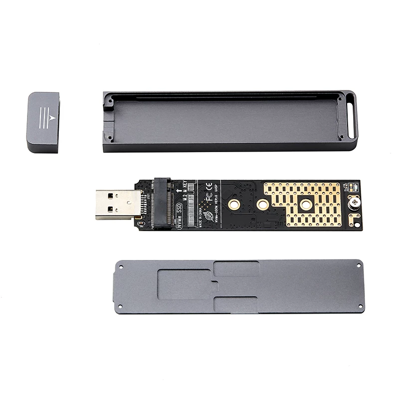Hộp ổ cứng thể rắn di động NVME M.2NVME sang USB3.1 2280PCIE chuyển đổi ổ cứng thể rắn USB3.0