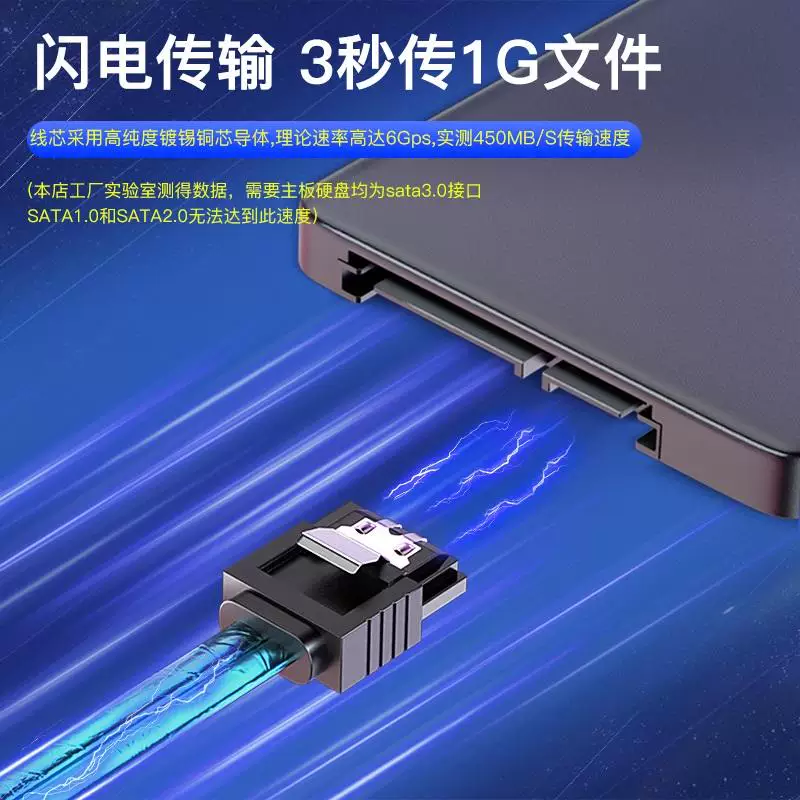 Ổ cứng thể rắn SSD cáp dữ liệu SATA3.0 cáp linh hoạt được bảo vệ bằng lá nhôm cáp ổ cứng Feiniu NAS 7pin cáp dữ liệu
