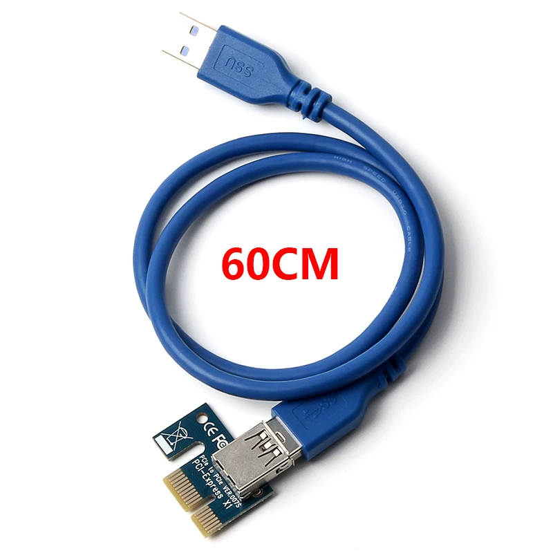 Phiên bản nâng cao của cáp chuyển đổi card đồ họa thế hệ thứ 6 từ 1X đến 16X Cáp nối dài card đồ họa 6PIN DC-DC USB3.0 PCI-E