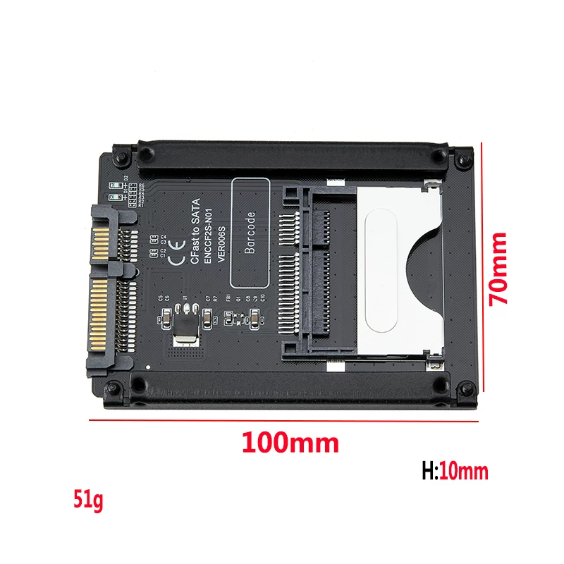 Thẻ chuyển đổi ổ cứng CFAST sang SATA 3.0 dành cho máy tính để bàn Đầu đọc thẻ CFAST2.0 Thẻ kiểm tra ổ cứng thẻ CFAST