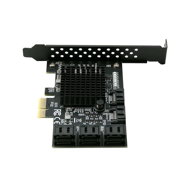 Thẻ mở rộng PCI-E1X sang SATA3.0 Thẻ mở rộng 8 cổng 6Gbps Thẻ mở rộng ổ cứng IPFS 88SE9215