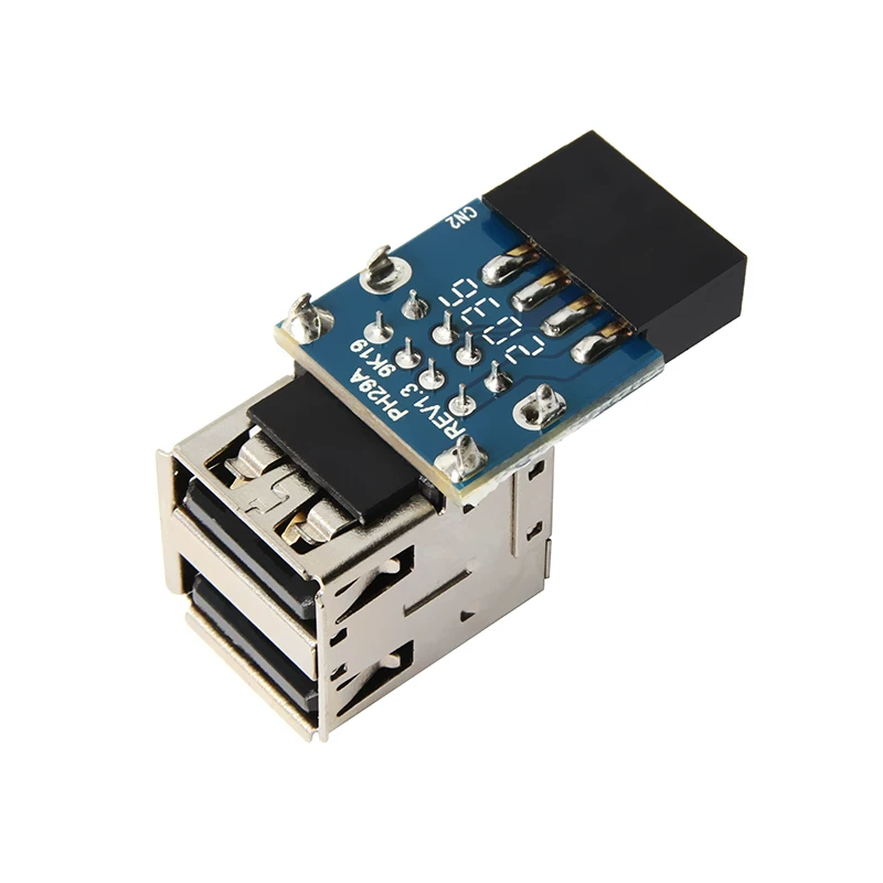 Bo mạch mở rộng USB2.0 Bo mạch chủ USB 9 chân có cổng USB tích hợp và bộ thu thẻ mạng không dây Bluetooth