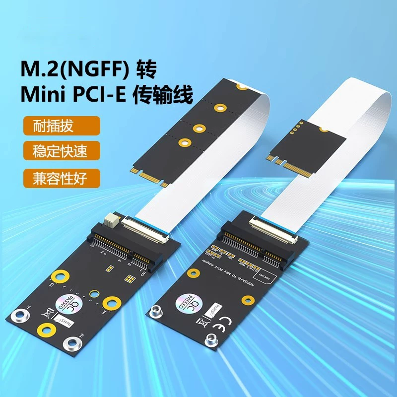 Cáp chuyển đổi M.2 NVME SSD sang giao diện Mini PCI-E, cáp chuyển đổi key B/M, cáp nối dài key A/E