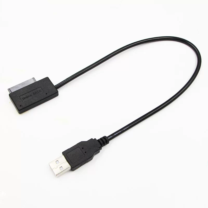 Cáp ổ đĩa USB2.0 dễ dàng sử dụng Cáp ổ đĩa quang Slimline SATA13pin Cáp chuyển đổi SATA7+6pin hỗ trợ ghi đĩa