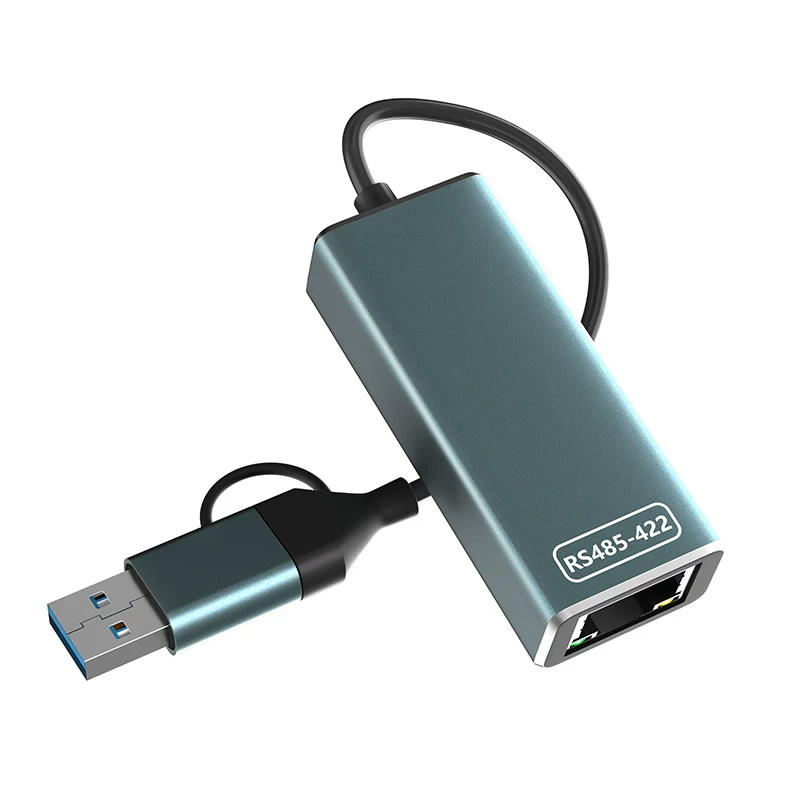 Chip FT232 Bộ chuyển đổi USB sang RS485/422 cấp công nghiệp Giao diện RJ45 TYPE-C sang RS485/422