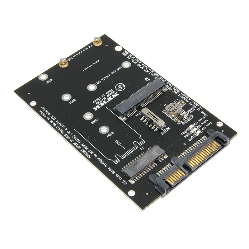 Thẻ chuyển đổi ổ cứng M.2 NGFF SSD MSATA sang SATA3.0 Thẻ chuyển đổi ổ cứng thể rắn giao thức SATA