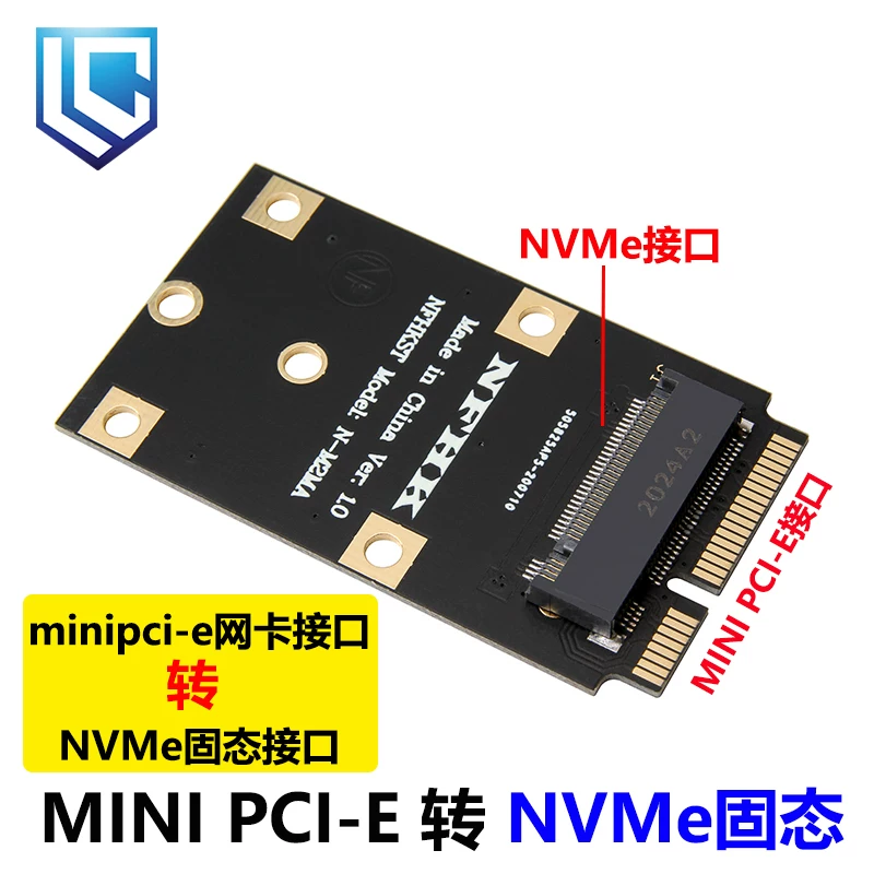 Ổ cứng MINI PCIE sang NVMe M.2 NGFF SSD sang bộ chuyển đổi card mạng không dây mini pci-e