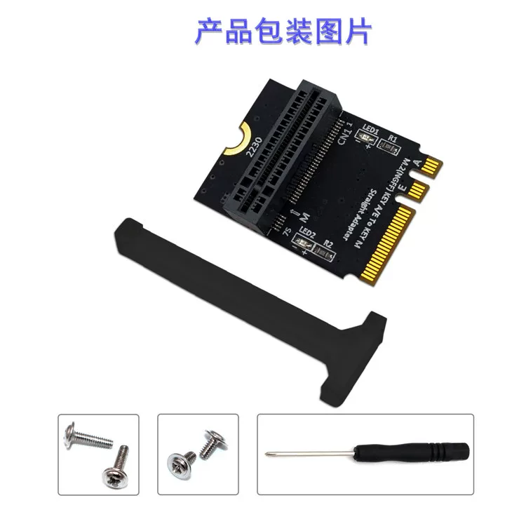 Thẻ chuyển đổi M.2 KEY M SSD sang Key A/E, bảng chuyển đổi ổ cứng thể rắn NGFF sang NVMe dạng đứng