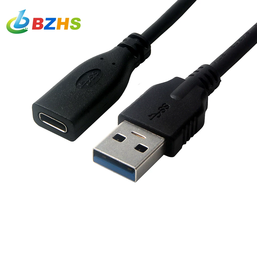 Cáp dữ liệu USB3.0 nam sang TYPE-C nữ phù hợp với tai nghe Xiaomi để sạc dữ liệu và bộ chuyển đổi truyền tốc độ cao