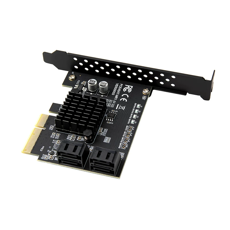Thẻ mảng SATA3.0 Thẻ mở rộng ổ cứng RAID Thẻ chuyển đổi PCI-E sang ổ cứng 88SE9230 Đen Synology