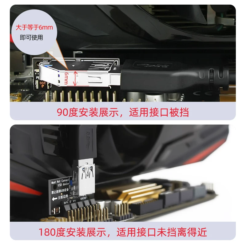 Cáp chuyển đổi PCI-E 1X sang PCI-E 4X kép Thẻ mở rộng PCI-E cáp mở rộng giao diện card mạng mở rộng PCI-E