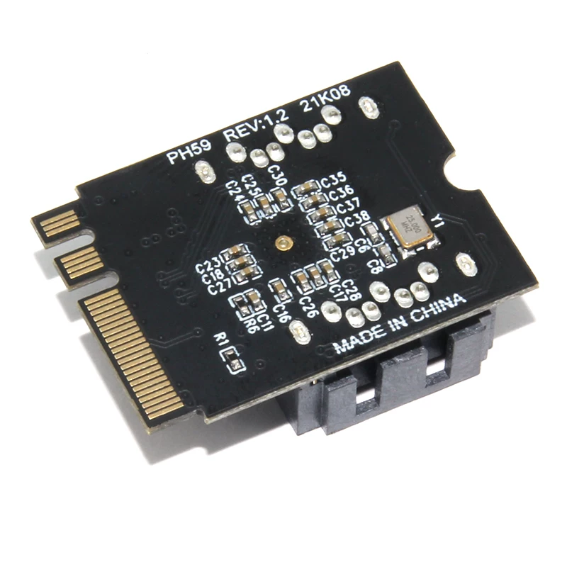 Thẻ mở rộng M2 KEY A+E sang SATA3.0 cho cổng WIFI, thẻ chuyển đổi ổ cứng M.2 sang SATA, JMB582 không cần trình điều khiển