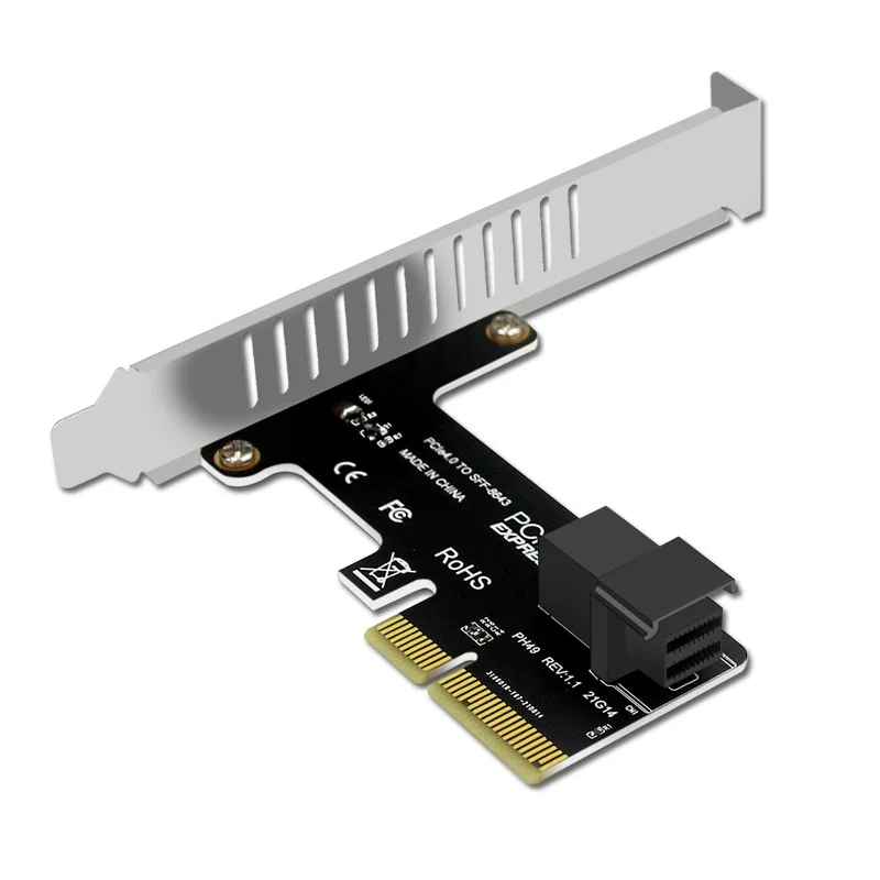 Thẻ mở rộng PCI-EX4 sang SFF-8643 Thẻ chuyển đổi giao diện U2 SFF8639 Ổ cứng thể rắn NVME SSD