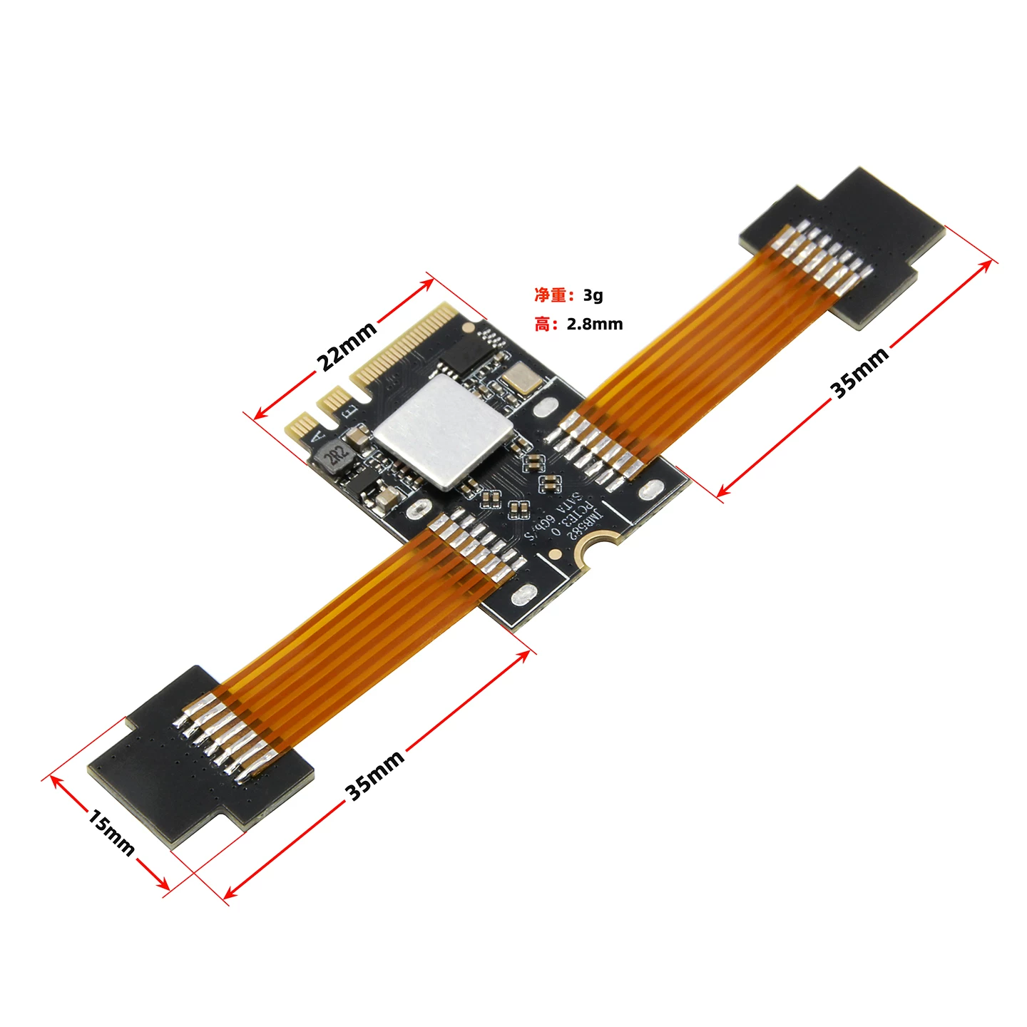 Thẻ mở rộng ổ cứng M.2 WiFi sang 2 cổng SATA dành cho máy tính xách tay và máy tính để bàn NAS Synology JMB582