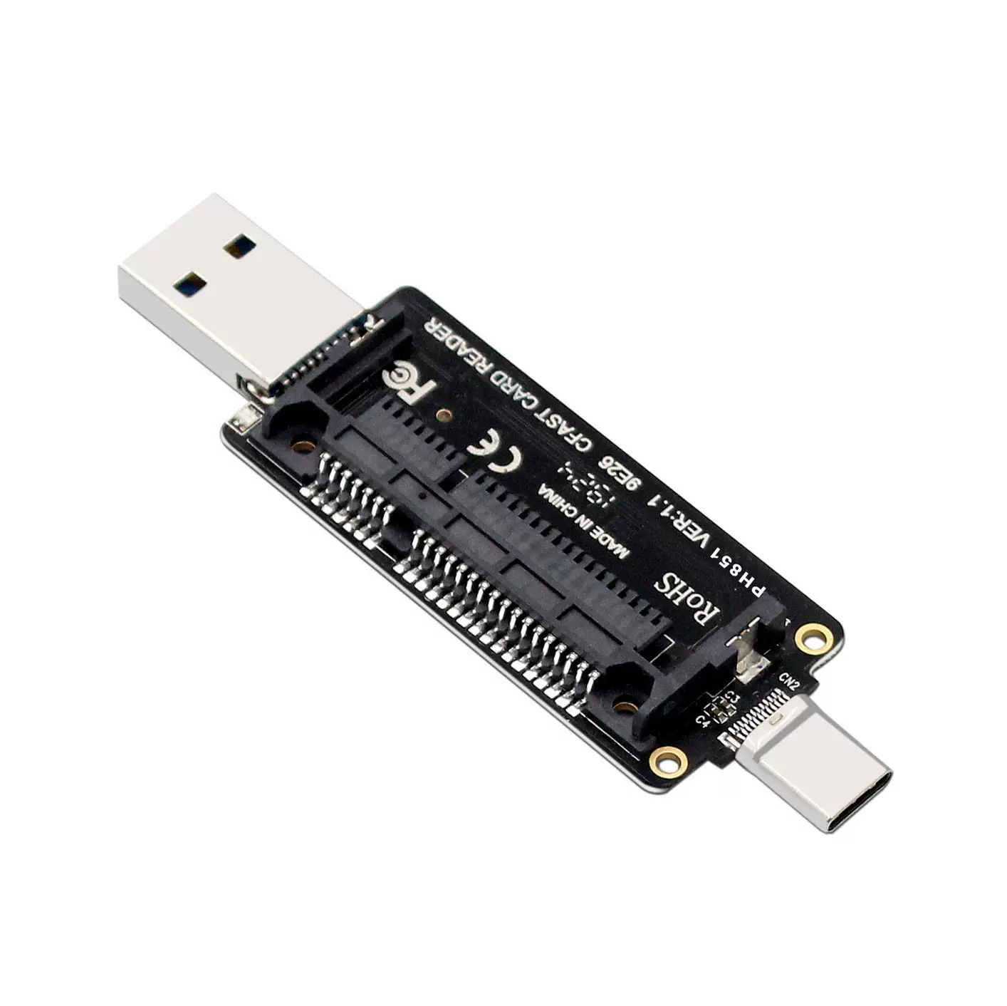 Đầu đọc thẻ CFAST2.0 CFAST sang SATA3.0 thẻ chuyển đổi ổ cứng máy tính để bàn Thẻ CFAST ổ cứng TYPE-C