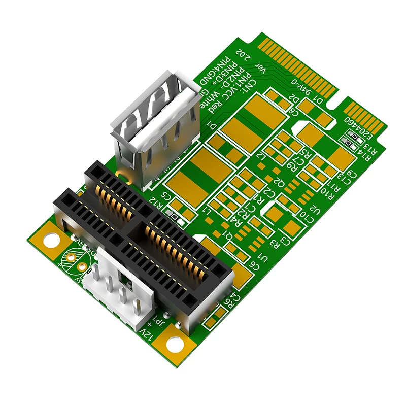 Thử nghiệm sản xuất thẻ chuyển đổi miniPIC-E sang PCI Express 1x PCI-E1x 4x 8x 16x