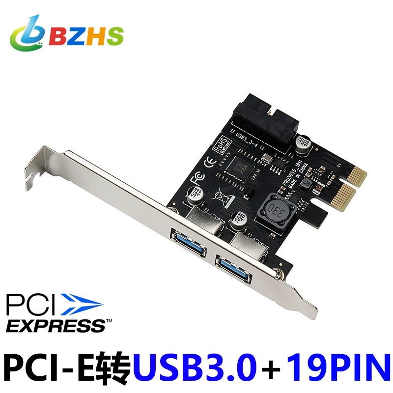 Thẻ mở rộng PCI-E sang USB3.0 dành cho máy tính để bàn với giao diện mở rộng phía trước Cáp chuyển đổi PCIE sang USB3.0