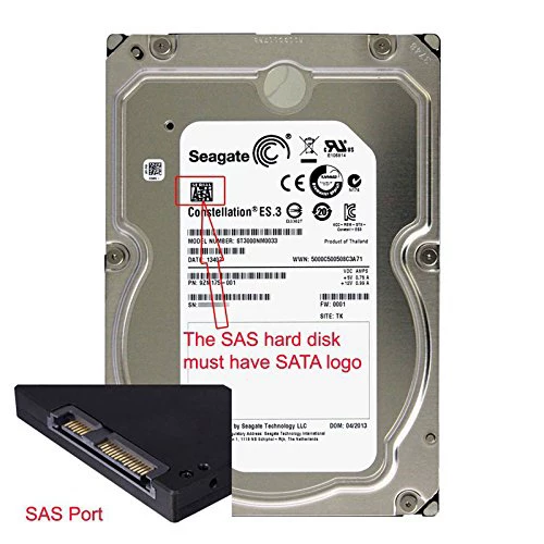 Cáp SFF-8482 SAS sang SATA, bộ chuyển đổi ổ cứng SAS sang bo mạch chủ SATA, nguồn điện 15 chân