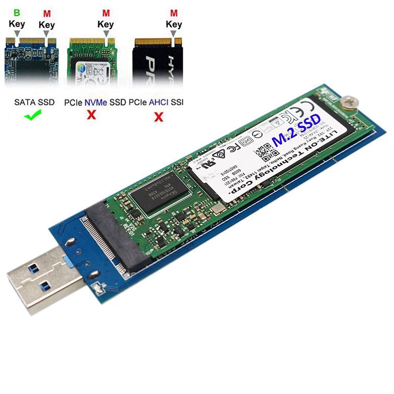 Ổ cứng thể rắn giao diện NGFF M.2 sang USB3.0 M.2 sata sang thẻ chuyển đổi USB3.0 b-key