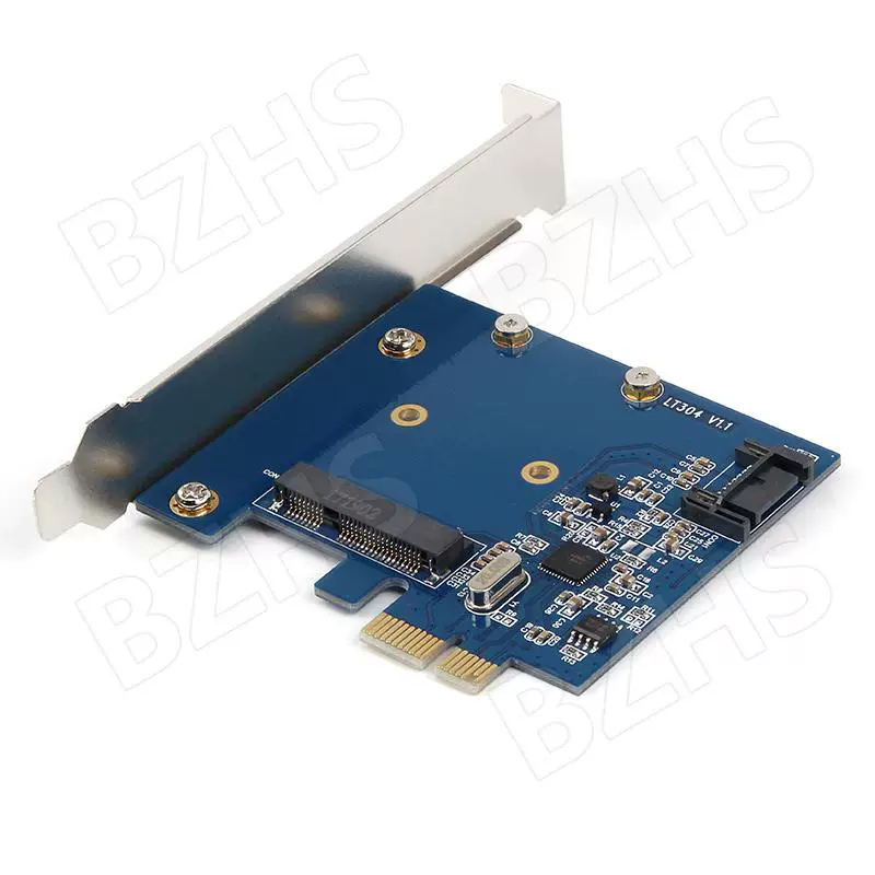 Thẻ mở rộng PCI-E sang MSATA+SATA3.0 dành cho máy tính để bàn Thẻ chuyển đổi ổ cứng thể rắn PCIe sang MSATA SSD