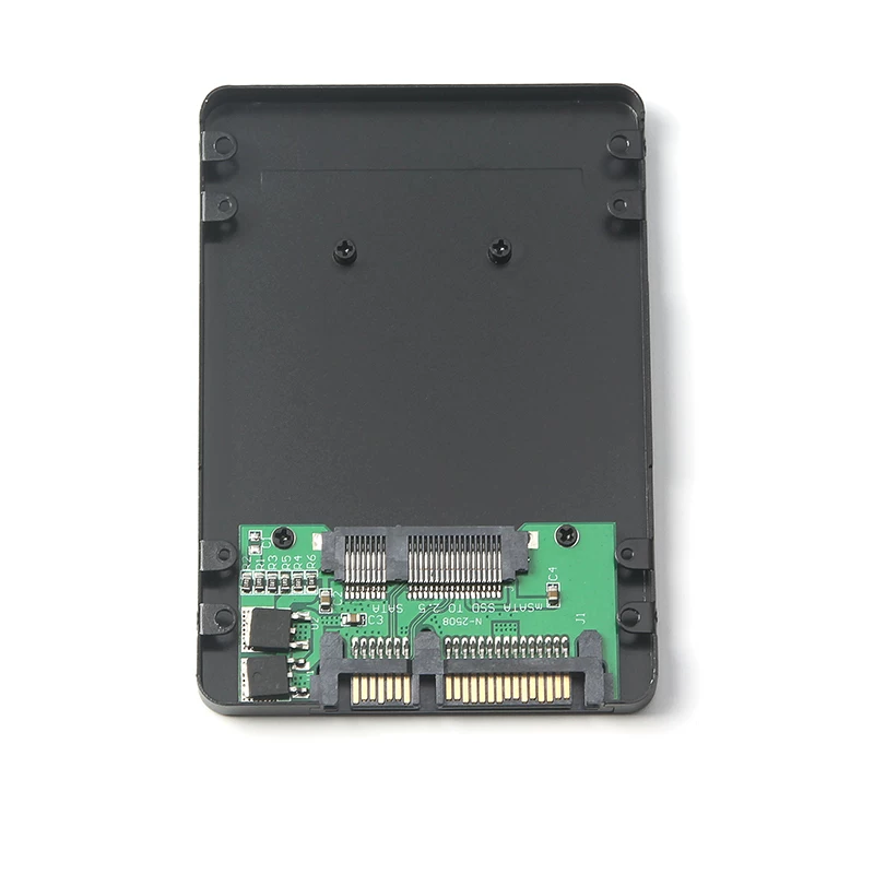 Vỏ hợp kim nhôm dày 7MM hộp chuyển đổi ổ cứng thể rắn mSATA SSD sang hộp chuyển đổi 2.5inch SATA