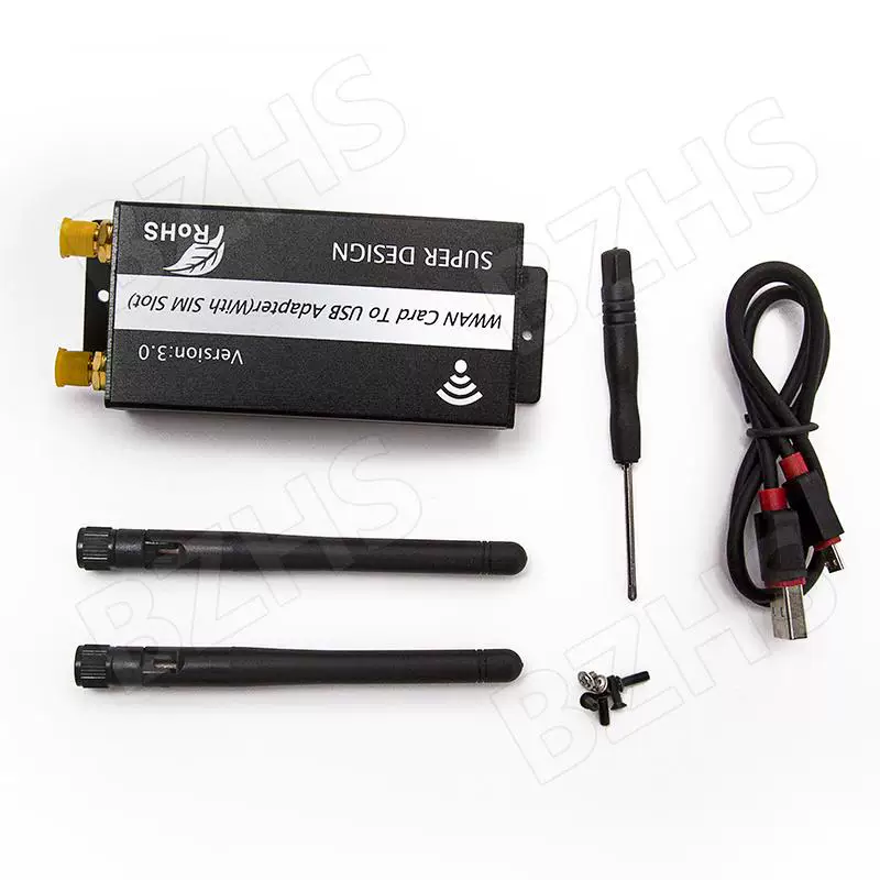 (M.2) Bảng chuyển đổi KEY B sang USB có khe cắm thẻ SIM và mô-đun ăng-ten vỏ mô-đun WWAN/4G LTE