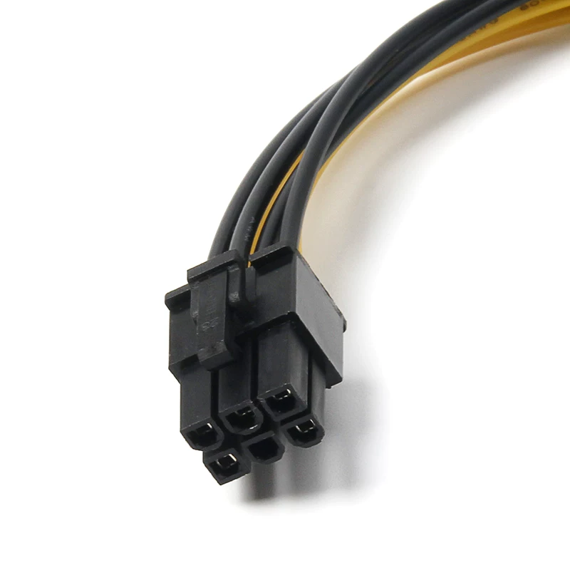 Card đồ họa Cáp nguồn 6PIN Nguồn SATA 15p đến 6P card đồ họa cáp chuyển đổi nguồn ngược 15-pin