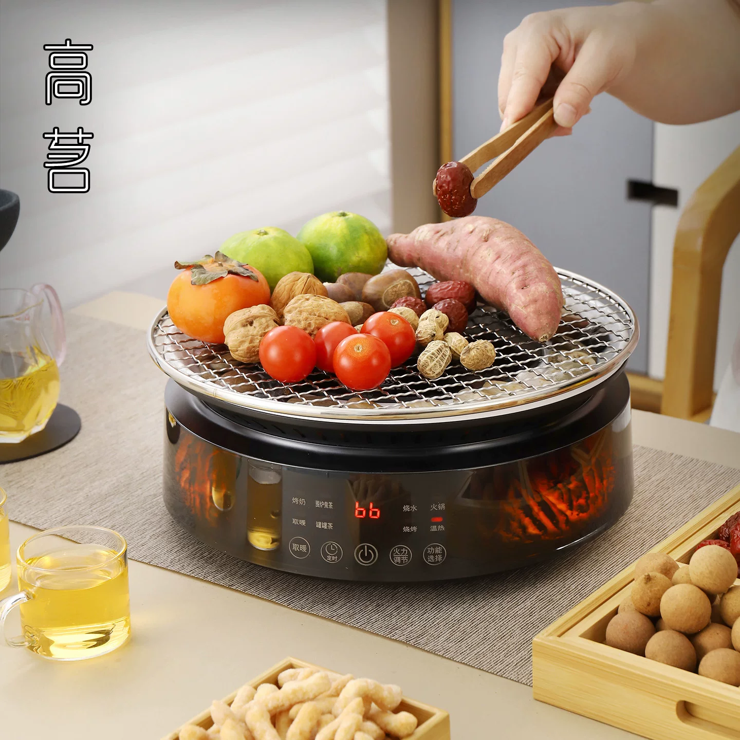 Bếp pha trà trong nhà 2025 mẫu mới nổi tiếng trên mạng bếp điện kiểu cổ điển máy sưởi điện bếp gốm điện bếp pha trà