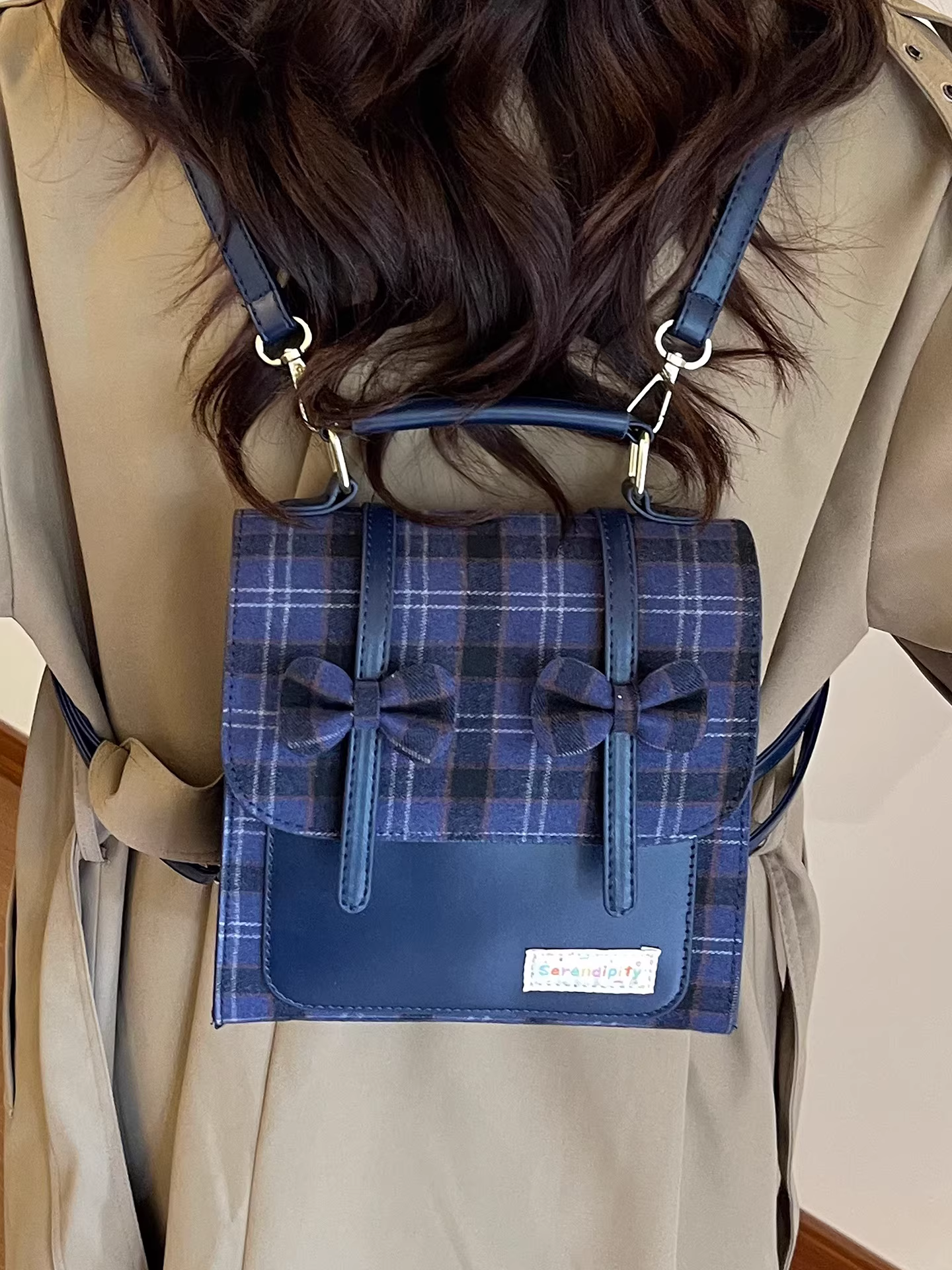 Ba lô dành cho nữ, thời trang, giản dị, thiết kế độc đáo, cặp đi học dành cho học sinh, nơ phong cách Hàn Quốc, ba lô du lịch nhẹ