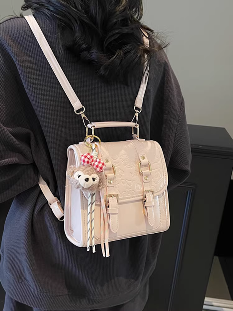 Ba lô nữ, thiết kế thời trang và độc đáo, mẫu mới 2025, phong cách Hàn Quốc, cảm giác cao cấp, ba lô du lịch nhẹ.