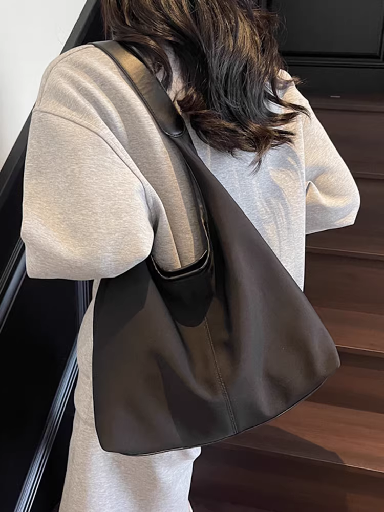 Túi vải canvas cỡ lớn dành cho nữ, mẫu mới xuân hè 2025, túi đeo vai đa năng, túi vải thông thường, túi tote cho mẹ