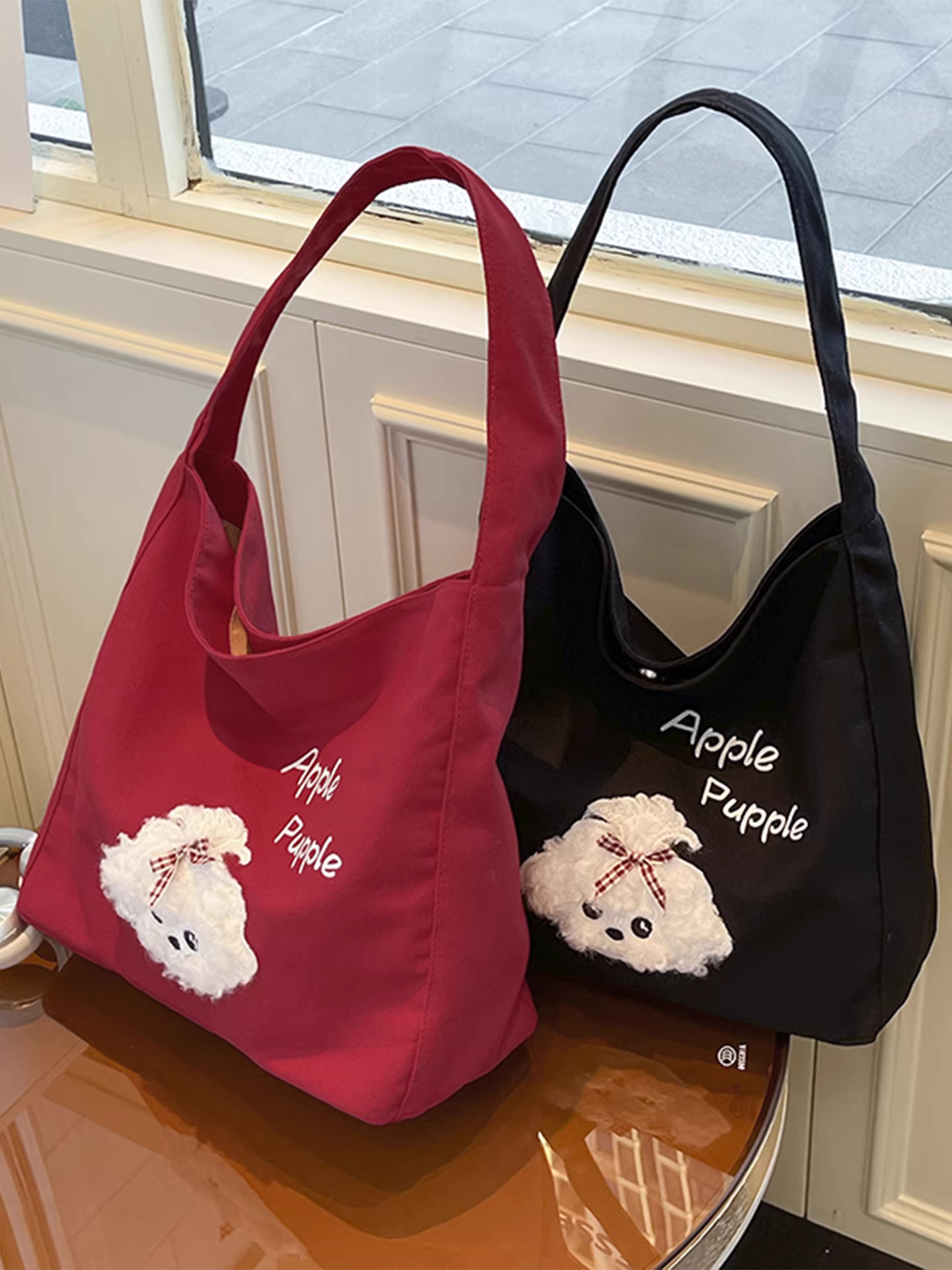 Túi vải canvas nữ, dung tích lớn, mẫu mới thu đông 2025, túi đeo vai đa năng, túi tote đi học thường ngày.