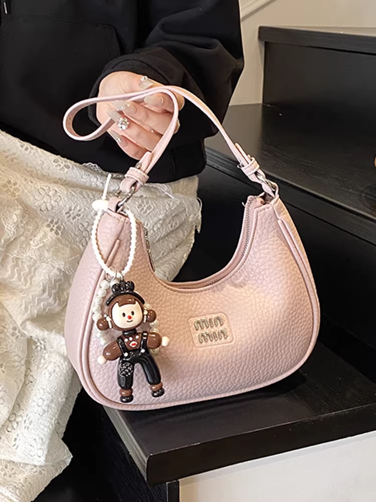 Túi xách thiết kế độc đáo dành cho nữ 2025, túi đeo chéo mùa hè mới, phong cách Hàn Quốc, túi đeo vai/nách kiểu bánh bao