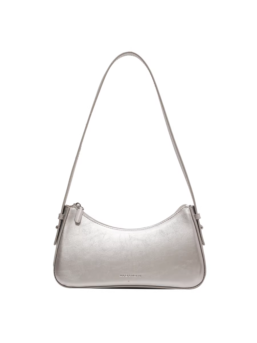 Túi đeo chéo bạc nữ 2025 kiểu Pháp cao cấp mùa thu đông, phong cách nhỏ nhắn, thời thượng, túi baguette