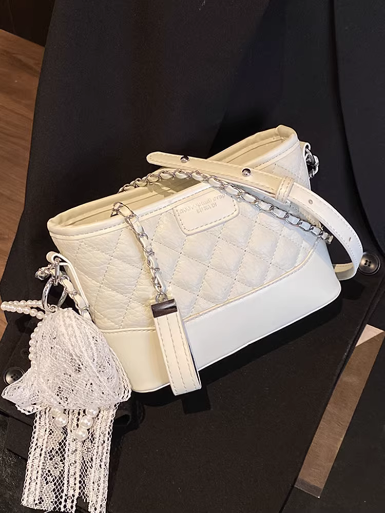 Túi đeo chéo nữ họa tiết kim cương, thiết kế độc đáo mùa xuân/hè 2025, túi đeo vai/chéo, túi hobo đa năng cao cấp.